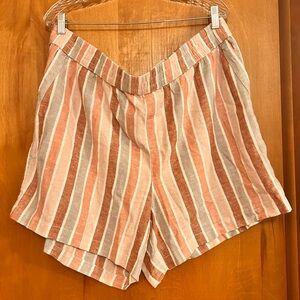 Sonoma Striped Shorts Size 1X NWT